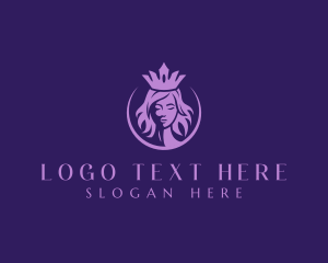 Pageant - Royal Woman Crown logo design