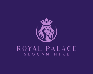 Royal Woman Crown logo design