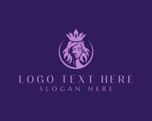 Woman - Royal Woman Crown logo design