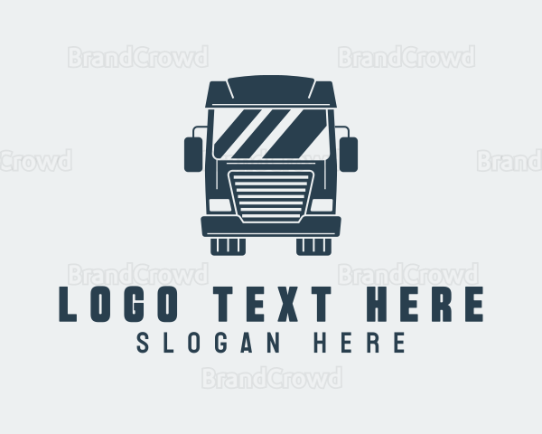 Logistics Cargo Truck Logo