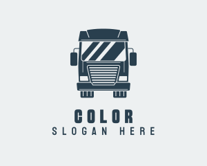 Flatbed - Logistics Cargo Truck logo design