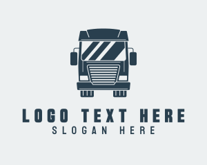 Distribution - Logistics Cargo Truck logo design