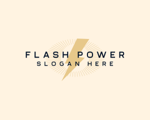 Premium Thunder Power logo design