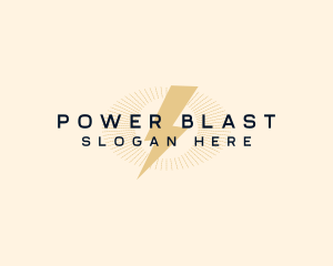 Premium Thunder Power logo design