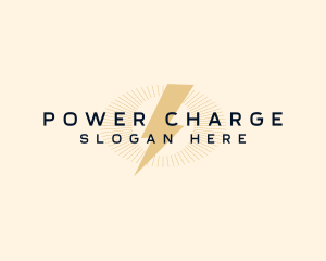 Premium Thunder Power logo design