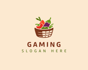 Vegetarian Food Basket Logo