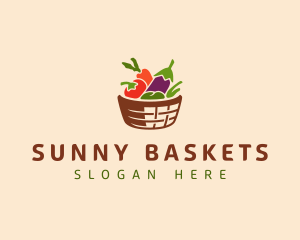 Picnic - Vegetarian Food Basket logo design