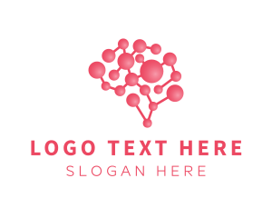 Psychologist - Pink Brain Science logo design
