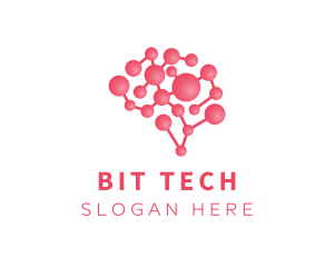 Pink Brain Science logo design