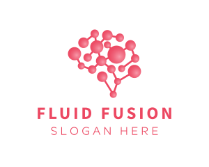 Pink Brain Science logo design