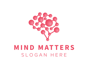 Neurologist - Pink Brain Science logo design