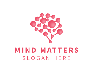 Neurology - Pink Brain Science logo design