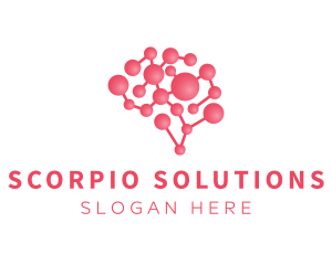 Pink Brain Science logo design