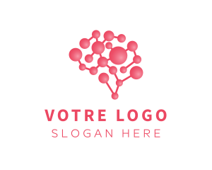 Pink Brain Science logo design