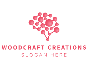 Pink Brain Science logo design