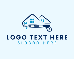 House - Home Pressure Washer logo design