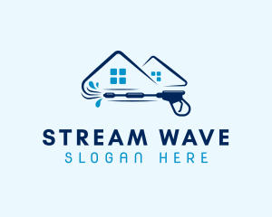 House - Home Pressure Washer logo design