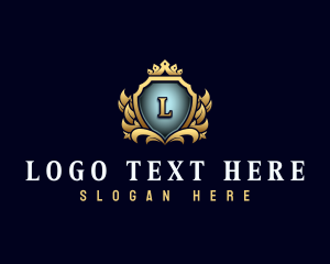 Luxe - Premium Crown Crest logo design