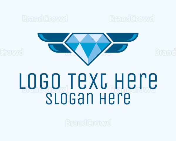 Blue Winged Diamond Logo
