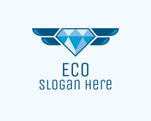 Blue Winged Diamond  Logo