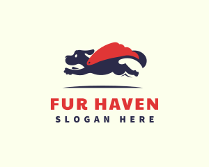 Fur - Dog Superhero Cape logo design
