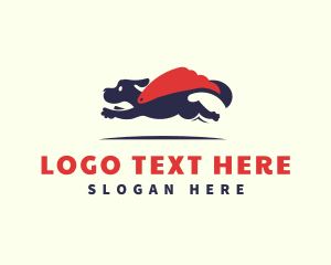 Superhero - Dog Superhero Cape logo design