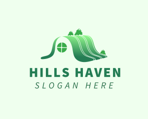 House Roof Hill logo design