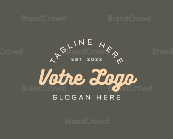 Generic Retro Script Logo