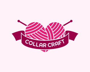 Heart Handmade Crochet logo design