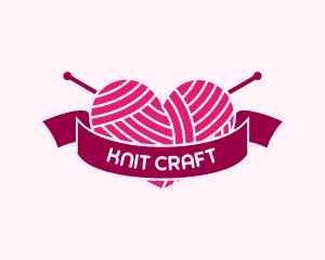 Heart Handmade Crochet logo design