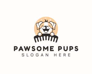 Comb Veterinary Grooming logo design