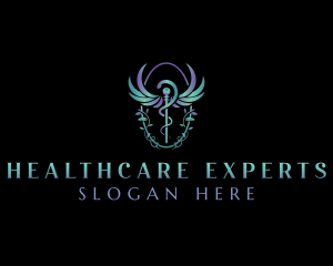 Medical Caduceus Healthcare logo design