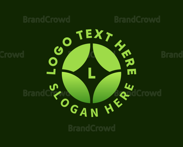 Eco Wellness Leaf Logo