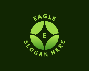 Eco Wellness Leaf Logo