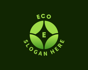 Eco Wellness Leaf logo design