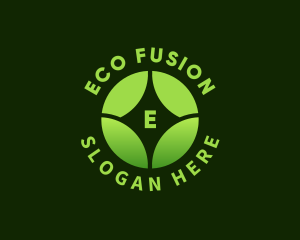 Eco Wellness Leaf logo design