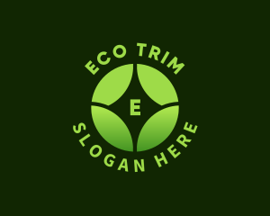 Eco Wellness Leaf logo design