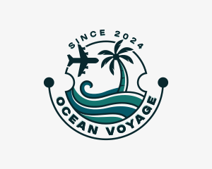 Ocean Travel Vacation logo design