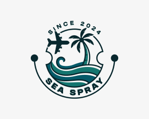 Ocean Travel Vacation logo design