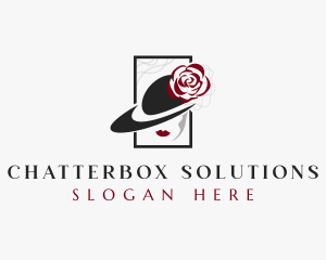 Flower - Elegant Floral Hat logo design