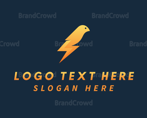 Gradient Thunder Bird Logo