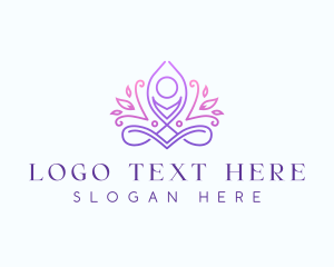 Mindfulness - Holistic Yoga Zen logo design