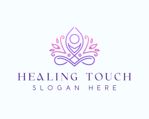 Holistic Yoga Zen logo design