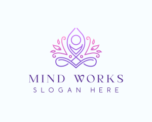 Holistic Yoga Zen logo design