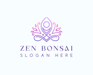 Holistic Yoga Zen logo design