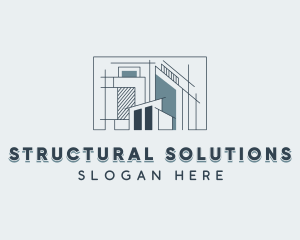 Architectural Property Structure logo design