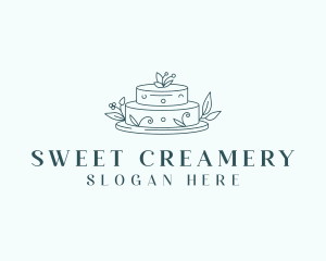 Baking Dessert Cake  logo design