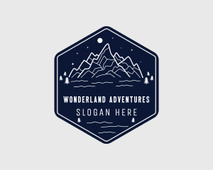 Moon Mountain Night  logo design