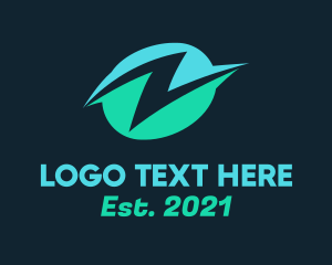 Quick - Lightning Letter Z logo design