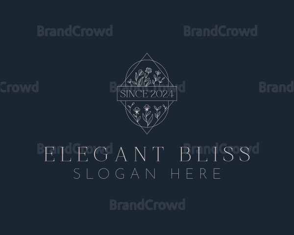 Stylish Floral Boutique Logo